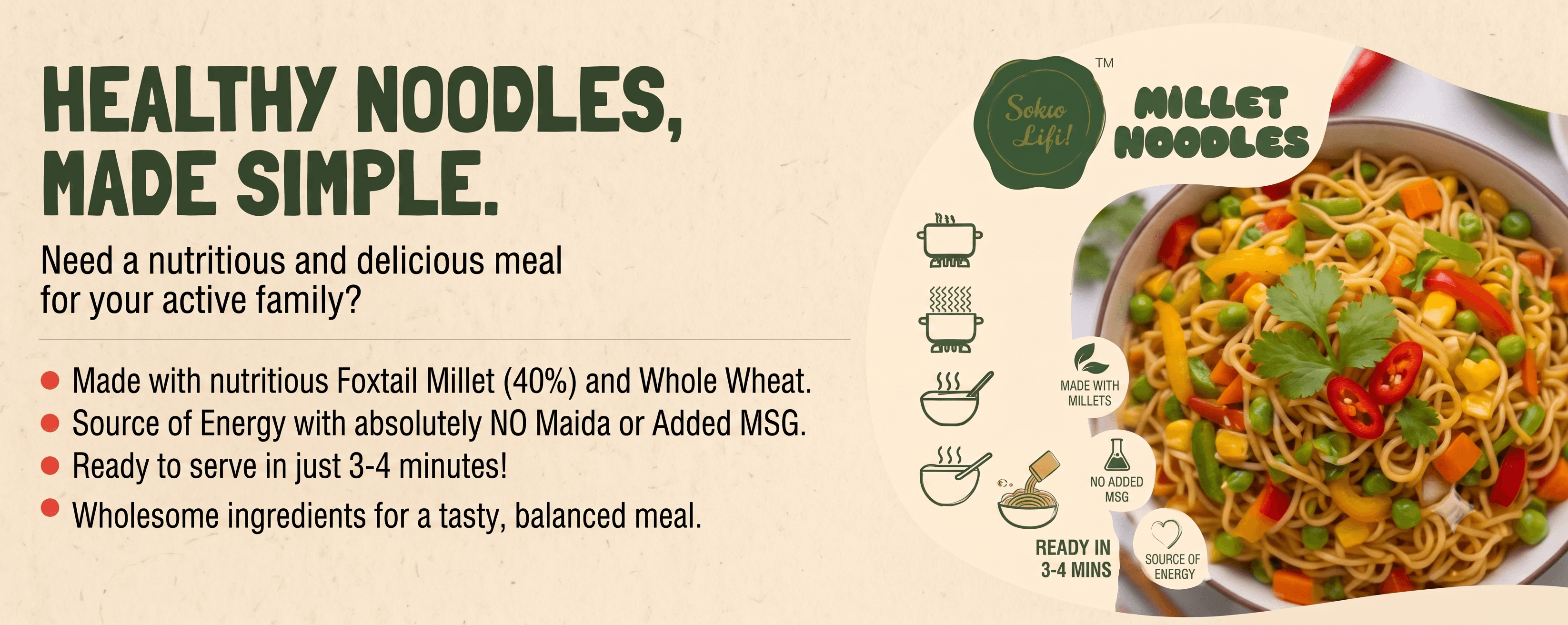 Healthy Noodles Made Simple - Soko Lifi Millet Noodles